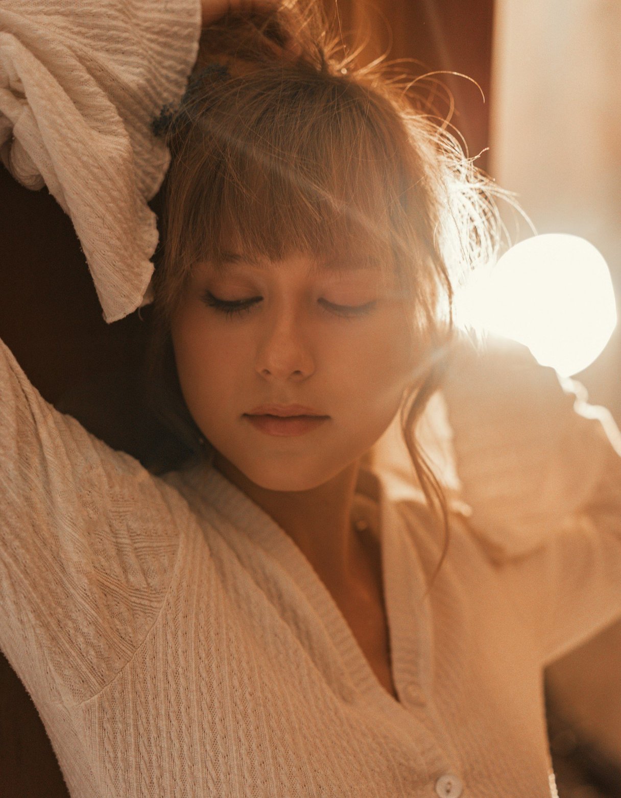 Person feeling calm and at ease after a therapy session